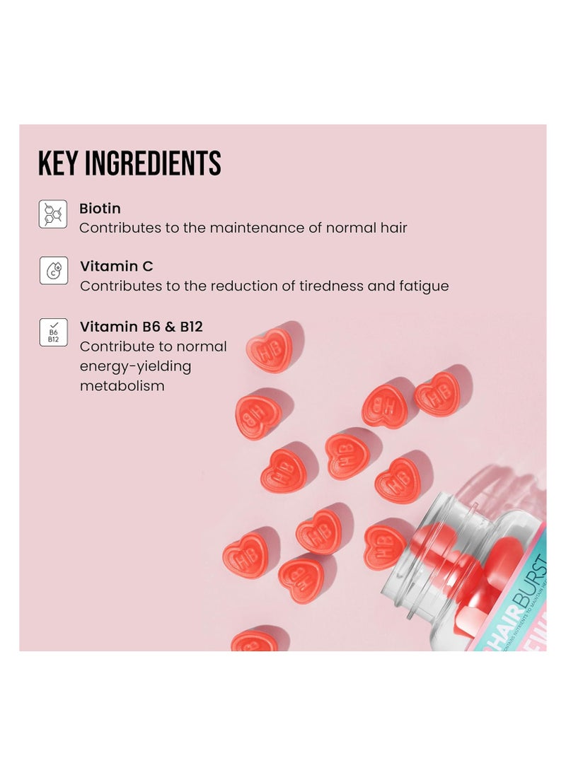 HAIR BURST Shampoo, Conditioner & Chewable Vitamin Bundle — All Natural, Biotin Gummy, Nourishing Hair Regrowth Shampoo for Longer, Stronger Hair  - Image 4