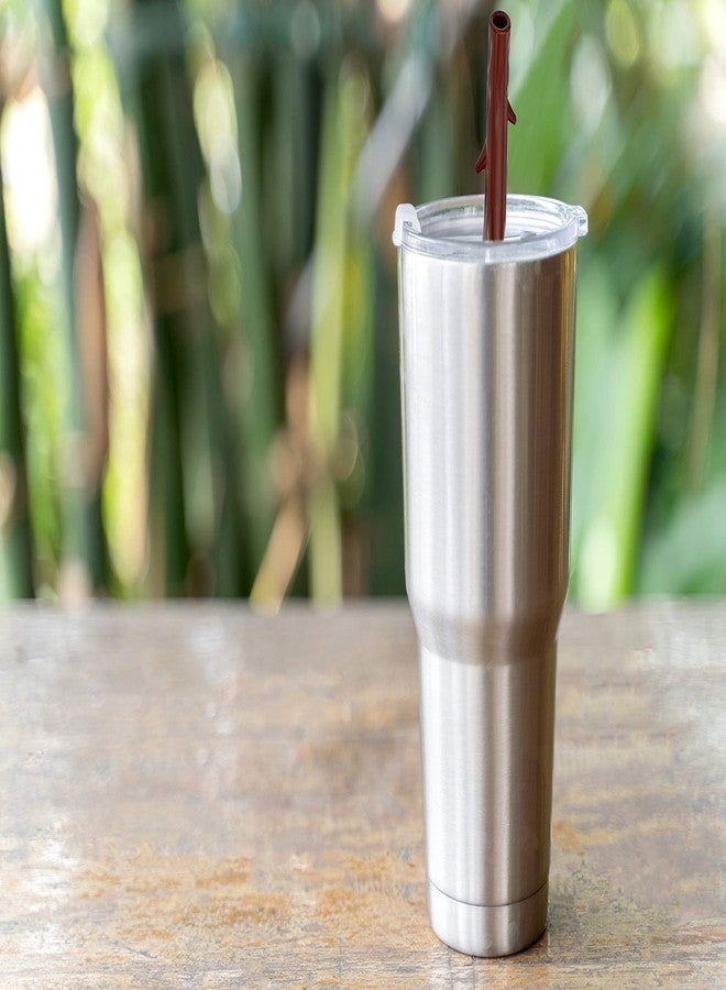 Funwares Twigglers Reusable Silicone Straws - 4 Straws with Cleaning Brush - Image 5