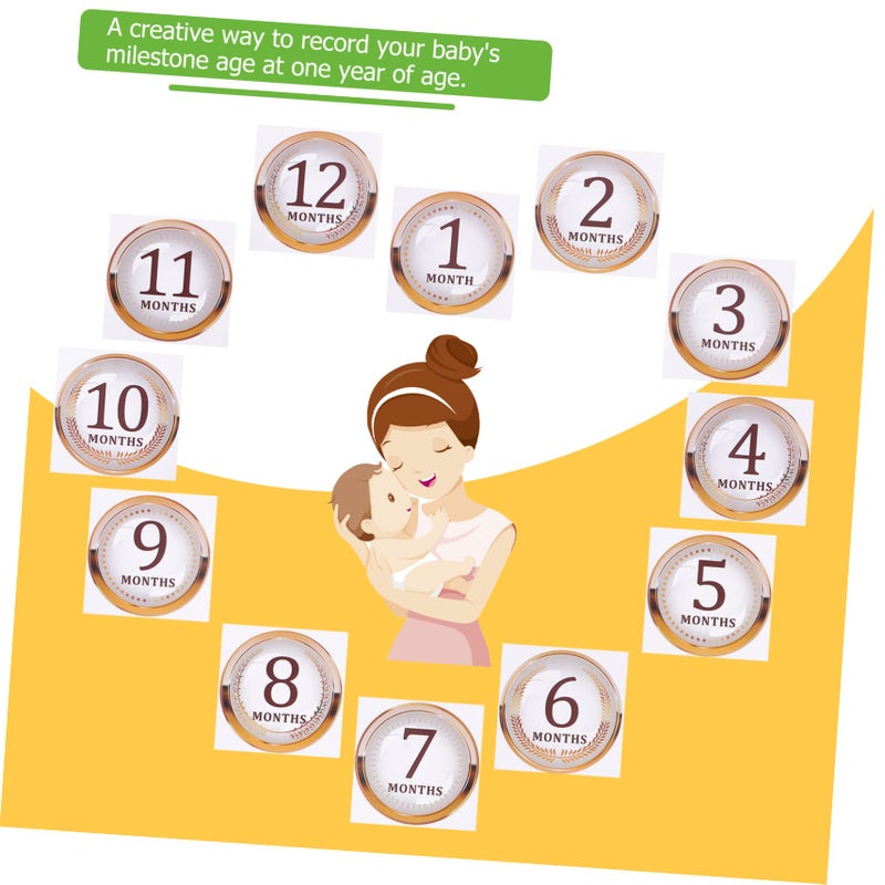 Monthly Baby Growth Stickers Set For First Year Milestone Photos And Scrapbooking - Image 5