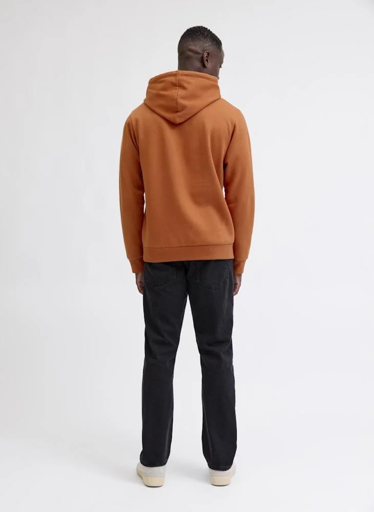 ج ج ريبل هودي بقصة عادية مزين بالشعار