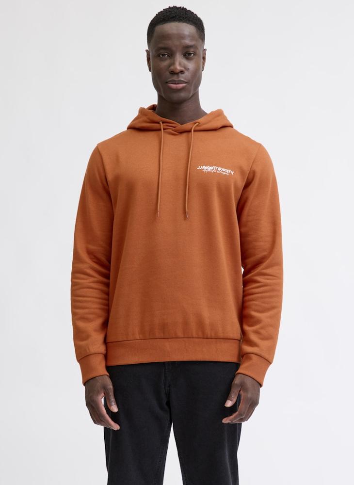 ج ج ريبل هودي بقصة عادية مزين بالشعار - Image 1