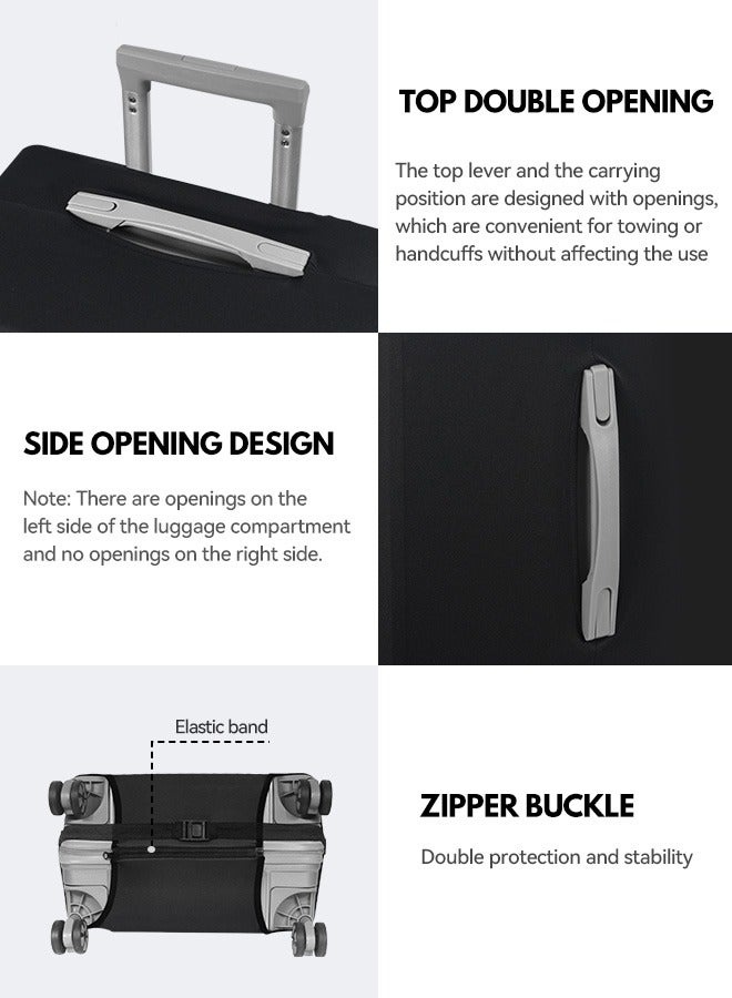 Tersely Travel Luggage Cover Spandex Suitcase Protector Washable Baggage Covers (for 18-30 inch luggage) Premium Elasticated Luggage Protector -Go Travel - Image 3