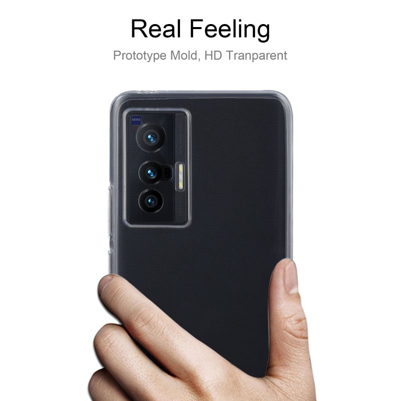 HuHa Case Cover For vivo X70 0.75mm Ultra-thin Transparent TPU Soft Protective Case - Image 3