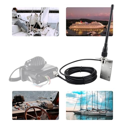 BOOBRIE VHF Marine Antenna 156-163MHz Boat Marine Radio Antenna with PL259 Male Connector 16.4ft RG58 Upgraded Coaxial Cable for Marine Sailboat Yacht Mobile Radio Transceiver - Image 5