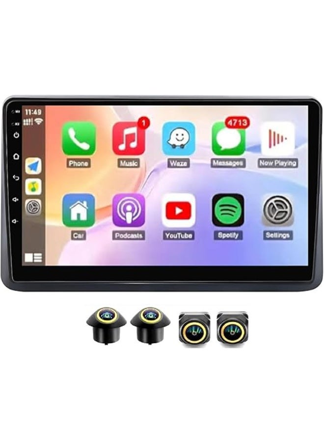 SHEZA STAR Android Car Stereo for Honda City 2020-2024 4GB RAM 64GB ROM Support Carplay, M-Link Wi-Fi BT, Radio GPS, 9 Inch IPS.QLED, Screen with 360D Camera Included - Image 1