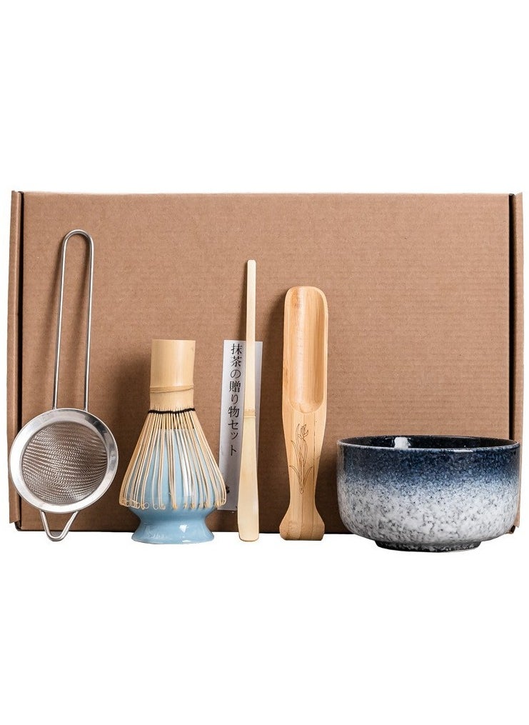 Generic - Matcha Tea Set,6-Piece Matcha Green Tea Whisk Set , Japanese Tea Set, Include Matcha Bowl, Matcha Bamboo Whisk, Scoop, Whisk Holder, Matcha Whisk Set, Matcha Green Tea Making Kit - Image 1