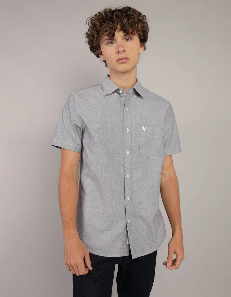AE Short-Sleeve Classic Fit Button-Up Shirt