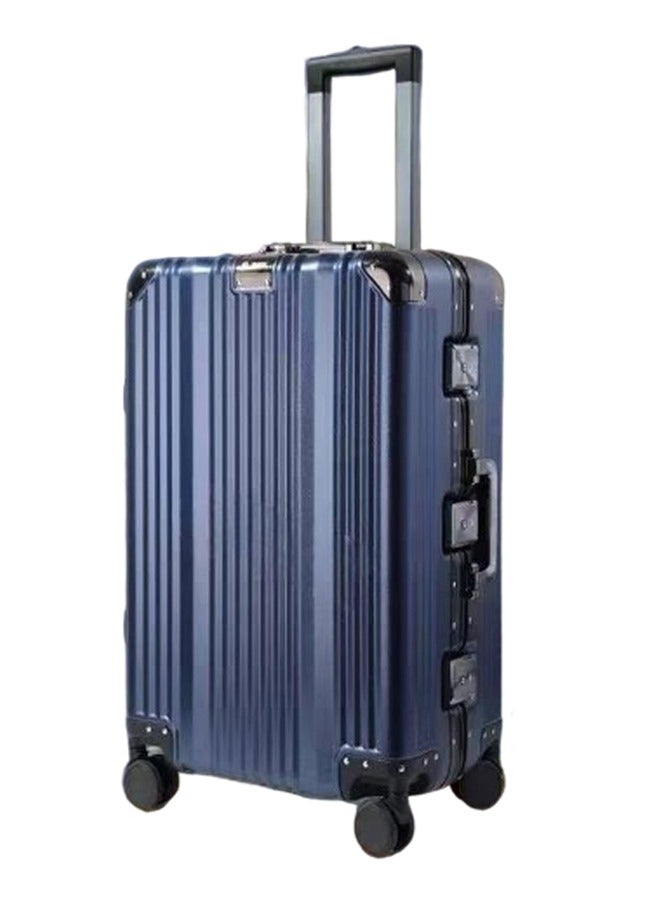 إن كي أكس حقيبة سفر أنيقة مصنوعة من الألومنيوم الصلب بعجلات بأربع عجلات دوارة مقاس 20 × 24 بوصة - Image 2