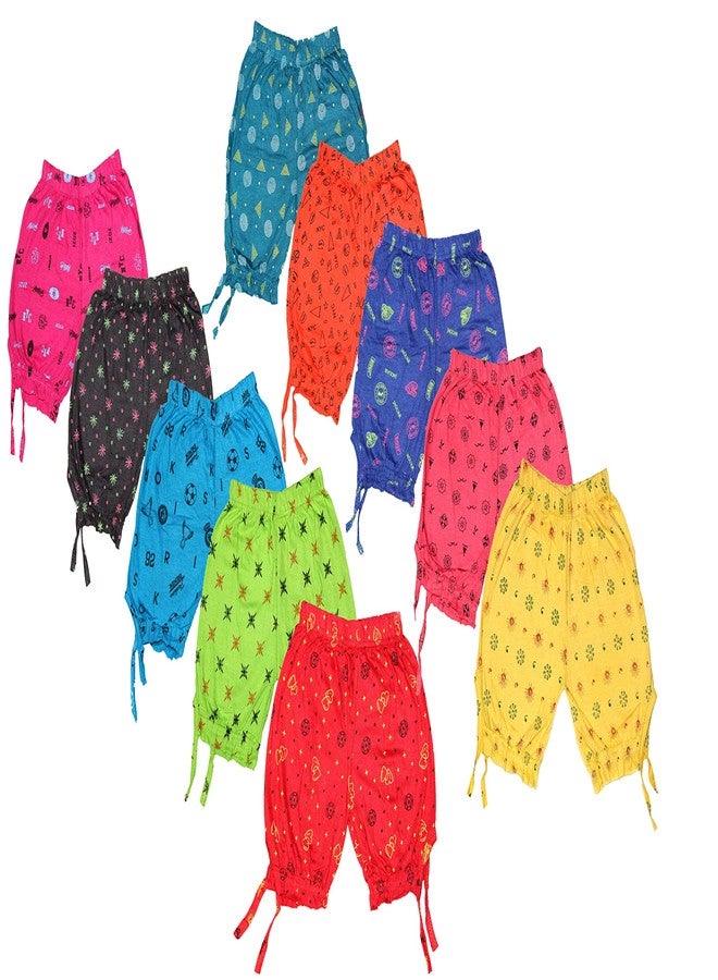 CHACKO Baby Girls Kid Regular fit Cotton Printed Shorts_Pack of 5(Multicolour),6-7Year - Image 1