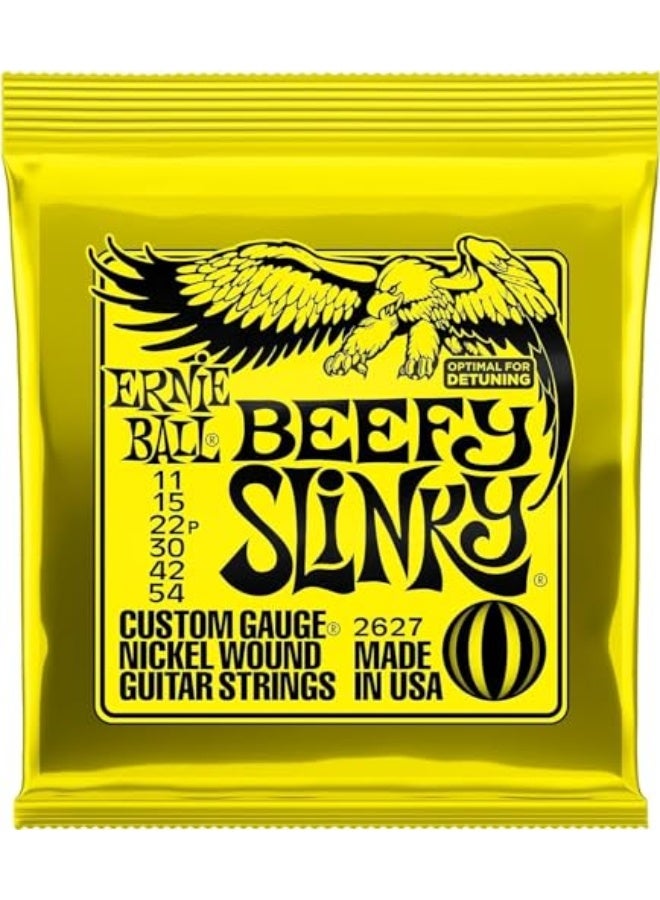 إيرني بول Beefy Slinky Nickel Wound Electric Guitar Strings, 11-54 Gauge (P02627) - Image 1
