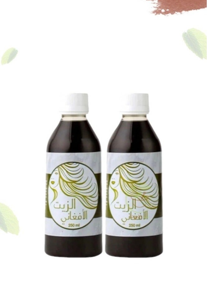 Two pieces of hair oil with comb 250 ml