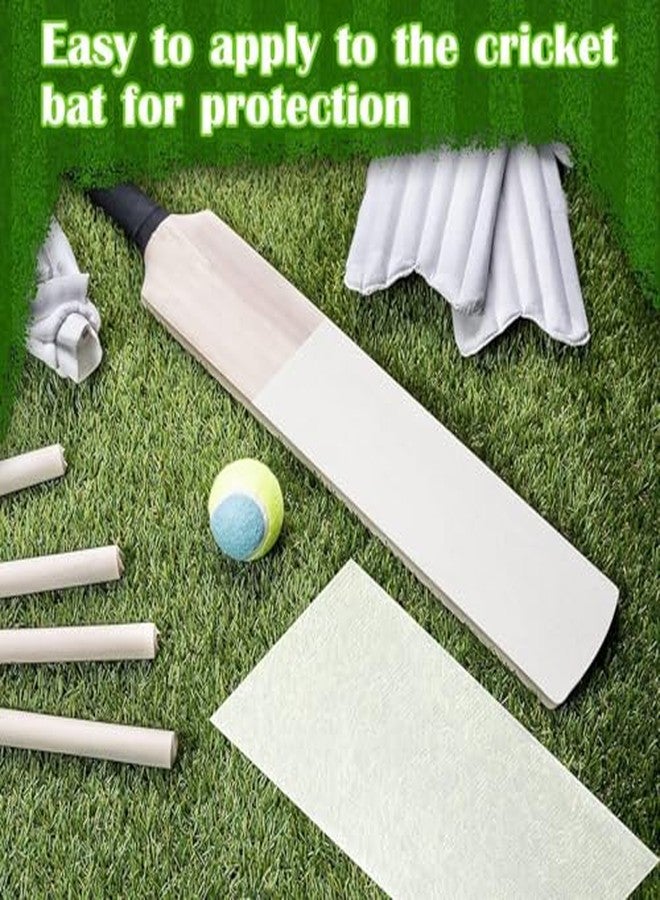 YMD 7 Pc New Cricket Bat Protection Fiber English Tape for Bat Safety Protection Tape (White) - Image 5