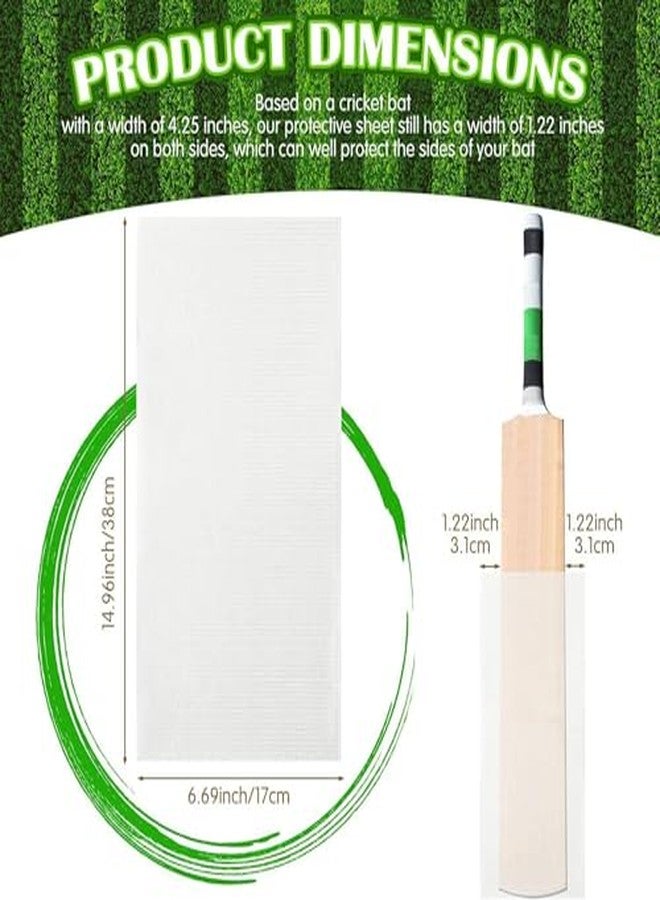 YMD 7 Pc New Cricket Bat Protection Fiber English Tape for Bat Safety Protection Tape (White) - Image 4