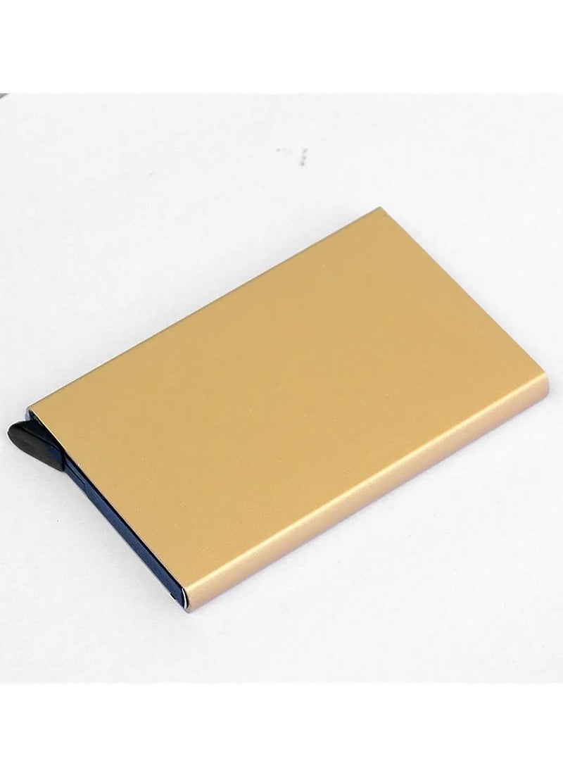 Credit Card Holder Wallet With Rfid Protection, One Click 6 to 8 Cards Slide Out - Image 1