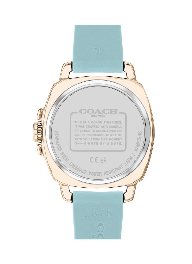 COACH - Women's Analog Tonneau Shape Silicone Wrist Watch 14503979 - 34 Mm - Image 1