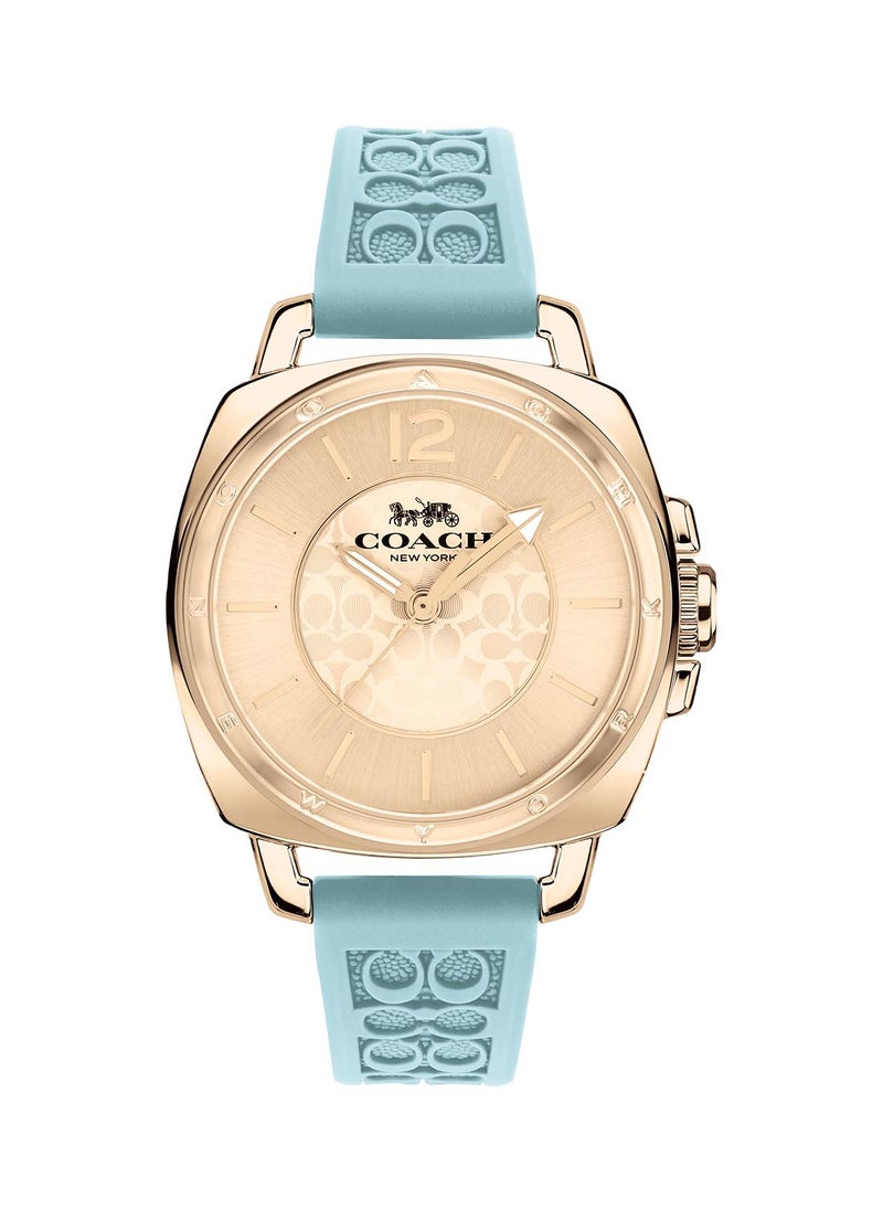 COACH - Women's Analog Tonneau Shape Silicone Wrist Watch 14503979 - 34 Mm - Image 1