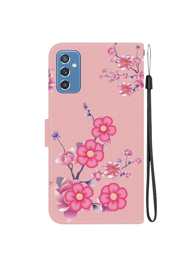 اس-توب جراب لهاتف Samsung Galaxy M52 5G مصنوع من الجلد برسومات ملونة وملمس كريستالي - Image 3