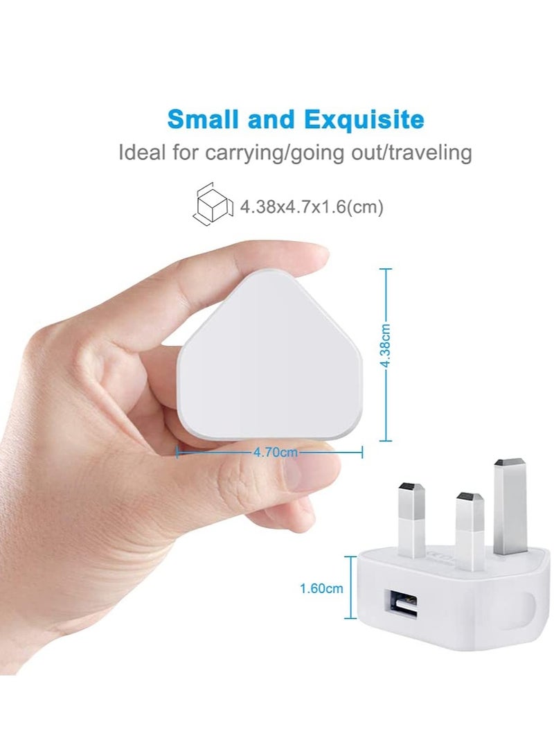 5V 1A Power Adapter Supply, USB Charger Cable and Plug Compatible for i Phone 5S, 6, 6S, 6 Plus, 6S Plus, 7, 7 Plus, 8, 8 Plus, XS, X, XS Max, 11, XR, i Pod Touch 5G Power Cord - Image 2