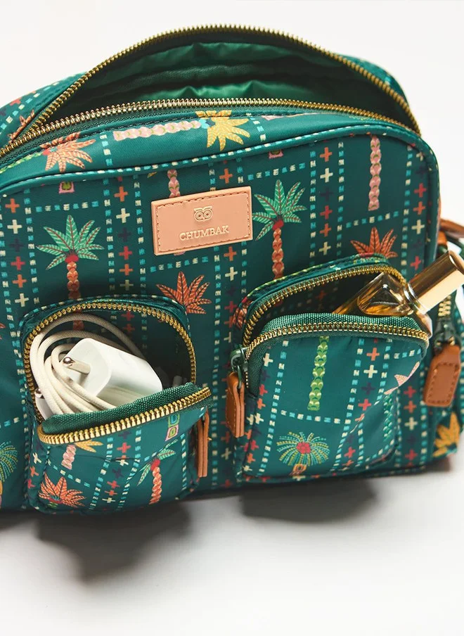 Chumbak  Weekends Messenger Bag - Palms for Women | Best Price UAE