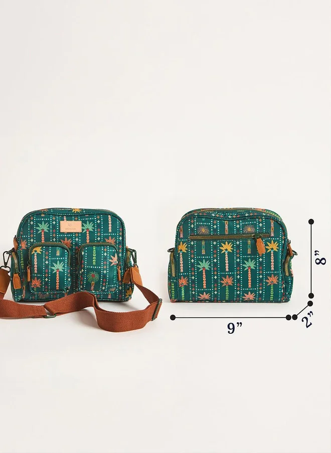 Chumbak  Weekends Messenger Bag - Palms for Women | Best Price UAE