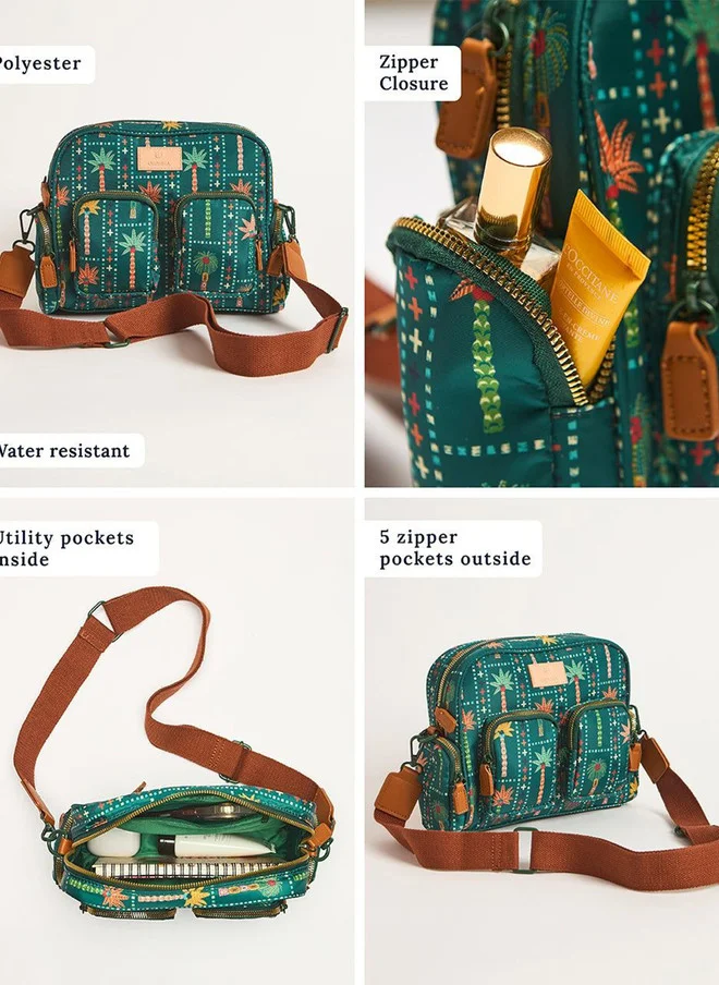 Chumbak  Weekends Messenger Bag - Palms for Women | Best Price UAE
