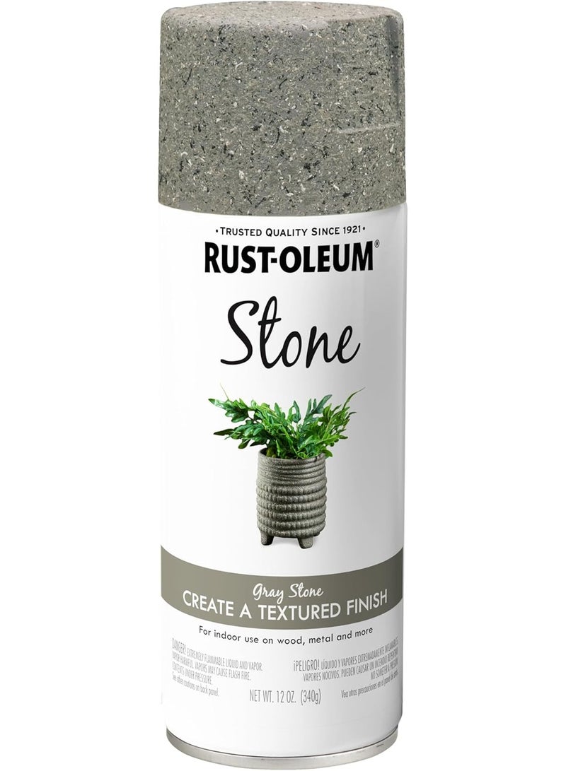 RUST-OLEUM Stone Creations Spray, 12 oz, Gray Stone - Image 1