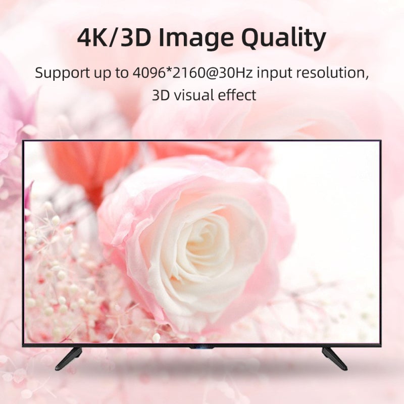 HD Audio Extractor, Black Aluminum Alloy Shell - 4K 4096*2160@30Hz 3D Visual Effect, Multi-Output EDID Switchable Audio Extractor for Home Theater & Media Setup - Image 5