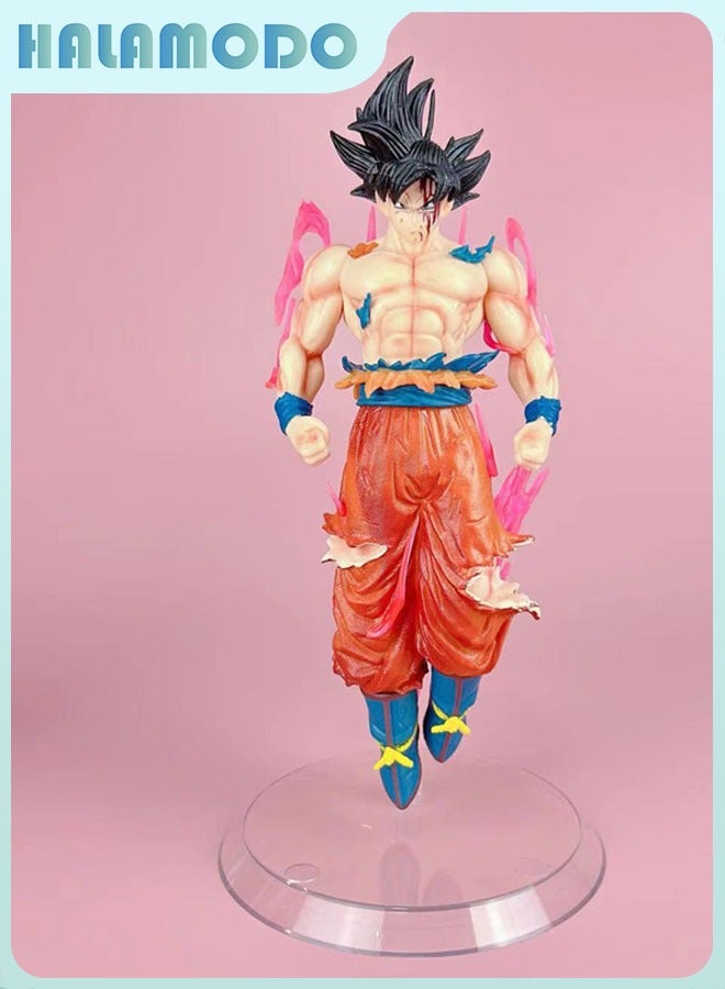 HALAMODO Dragon Ball Super Saiyan Black-haired Bursting-Shirt Goku in Dream Form, 24cm Figure, Ideal Birthday Gift and Captivating Desktop Decoration - Image 3