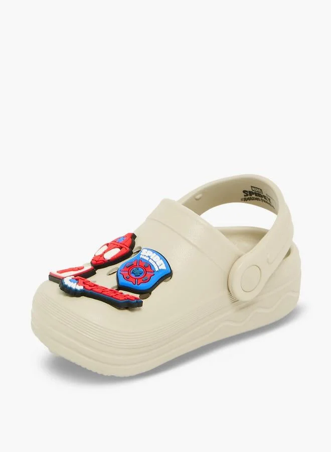 Marvel BEIGE Spider-Man Jibbitz Embellished School Clogs for Men | Best Price UAE