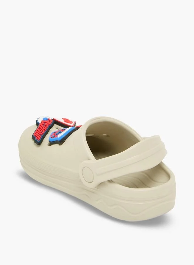 Marvel BEIGE Spider-Man Jibbitz Embellished School Clogs for Men | Best Price UAE