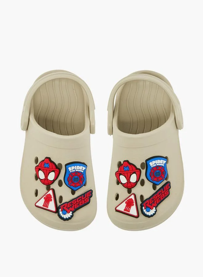 Marvel BEIGE Spider-Man Jibbitz Embellished School Clogs for Men | Best Price UAE