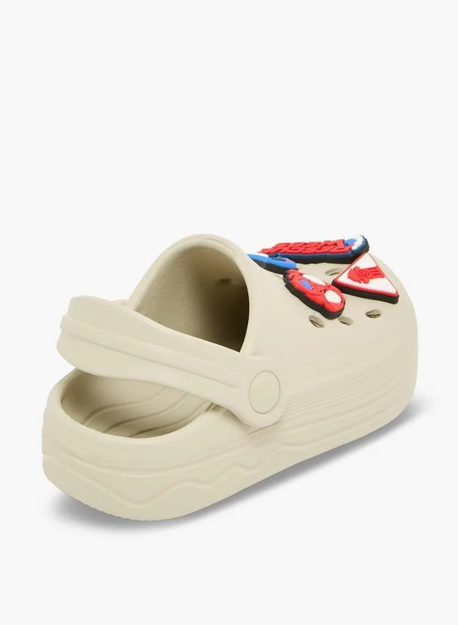 Marvel BEIGE Spider-Man Jibbitz Embellished School Clogs for Men | Best Price UAE