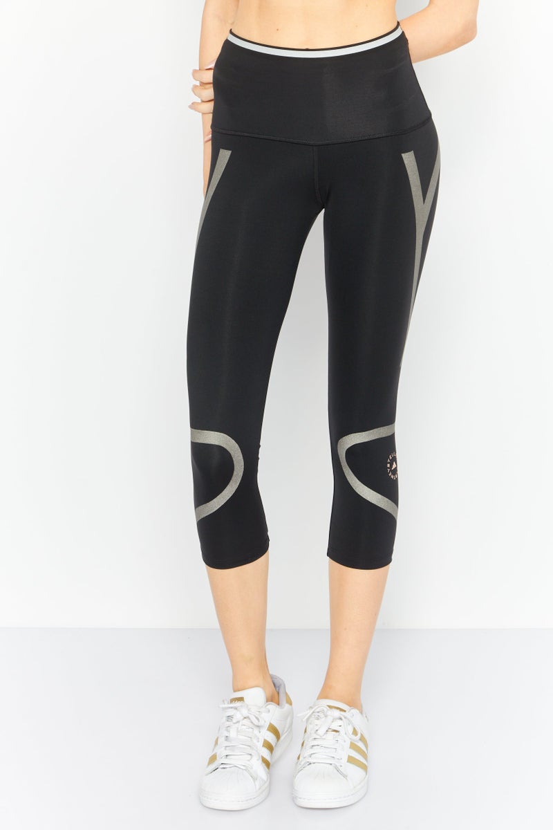 Adidas by Stella McCartney Women Sportswear Fit Graphic Print Training Leggings, Black - Image 1