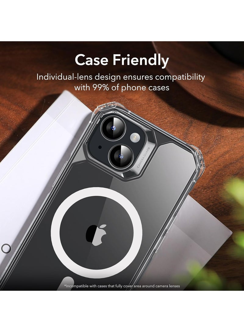 ACLIX iphone 15 / 15 plus camera lens protector black - Image 4