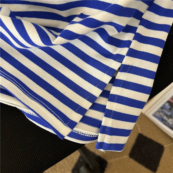 Generic Striped Casual Sport Suit Women Summer Green stripes  - Image 4