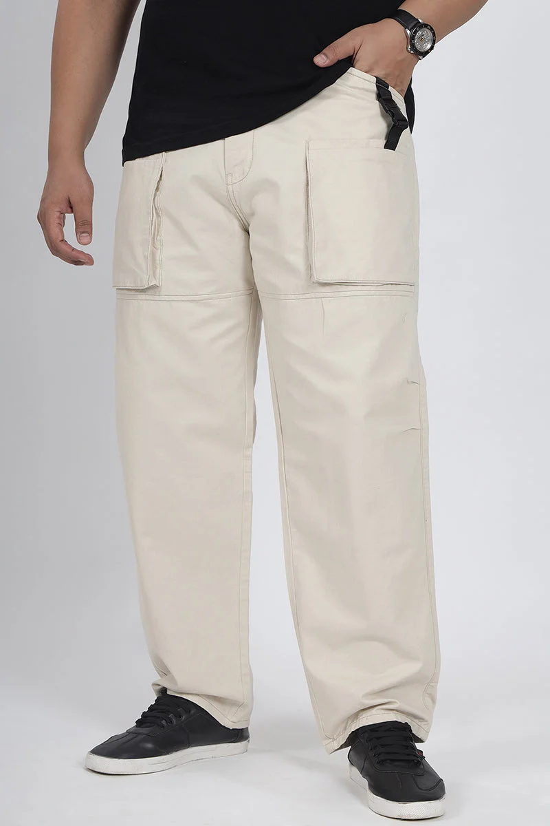 SNITCH بنطلون كارجو مقاس كبير بستة جيوب