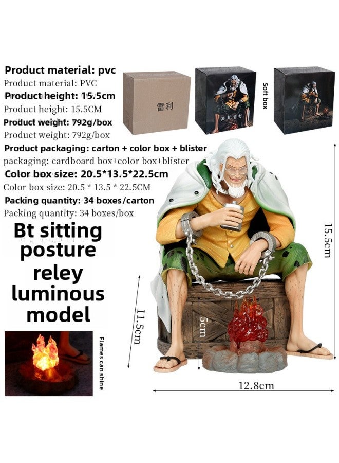 قطعة واحدة من BT Sitting Raleigh Pluto Raleigh يرسل نموذج Bonfire Gk مصنوع يدويًا نموذج زينة هدية - اللون: BT Sitting Position Raleigh Luminous Version - Image 1