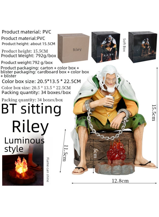 قطعة واحدة من BT Sitting Raleigh Pluto Raleigh يرسل نموذج Bonfire Gk مصنوع يدويًا نموذج زينة هدية - اللون: BT Sitting Position Raleigh Luminous Version - Image 5