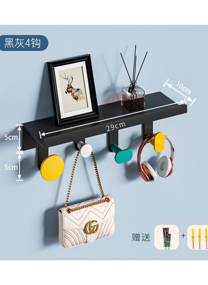 Entrance Hook Wall Mounted No Drilling Key Coat And Hat Hanging Clothes Hook Entrance Creative Entrance Storage Rack 