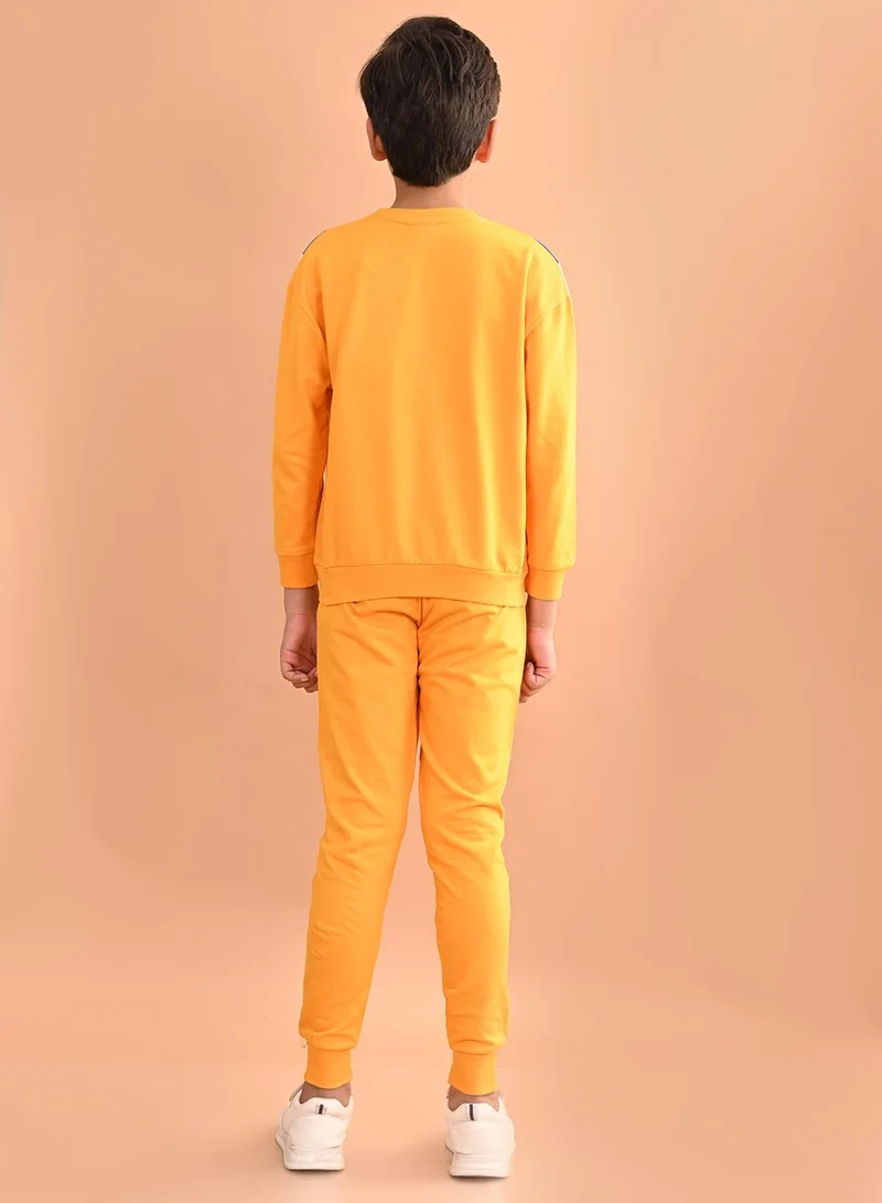 LILPICKS Solid Sweatshirt with Jogger Set