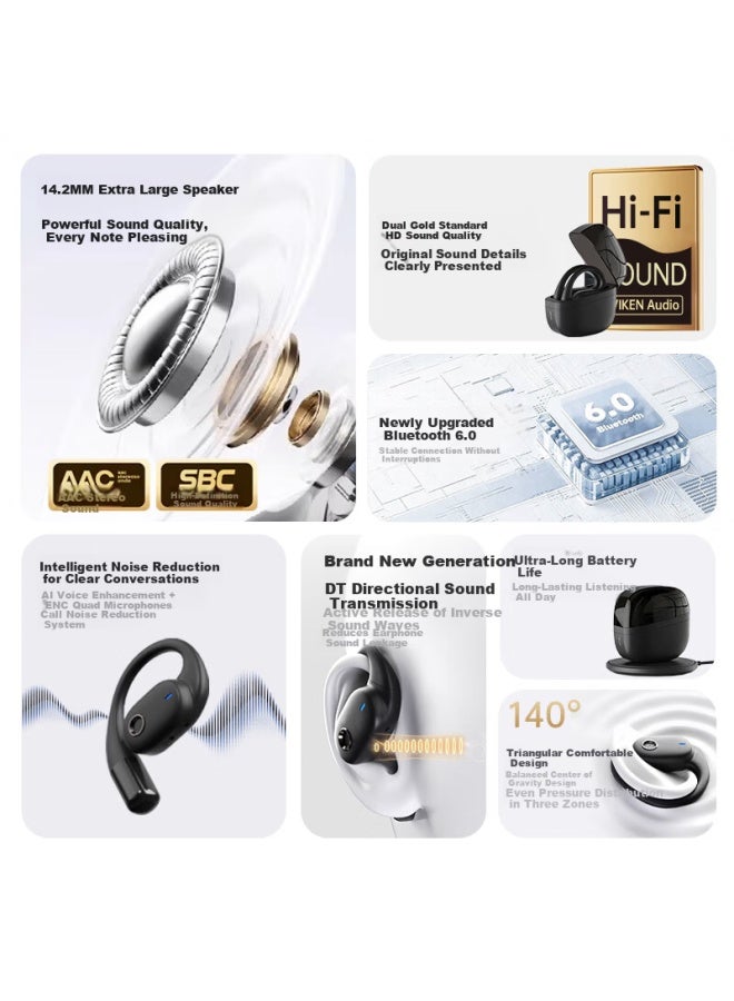 Viken Latest Berlin Sound No.1 Bluetooth Bone Conduction Wireless Open-ear Sports Running Earhook Headphones Long Battery Life Non-in-ear Clip - Image 1