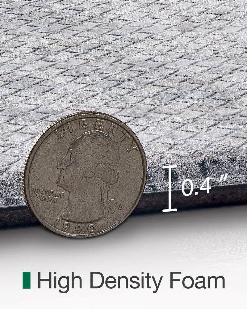 LUMI 2025 Upgraded Anti Fatigue Cushioned Kitchen Mat for Floor, Non-Slip Comfort PVC Padded Mats with Faux Leather Surface for Desk Office, Sink, Laundry, 24"x59" - Image 5