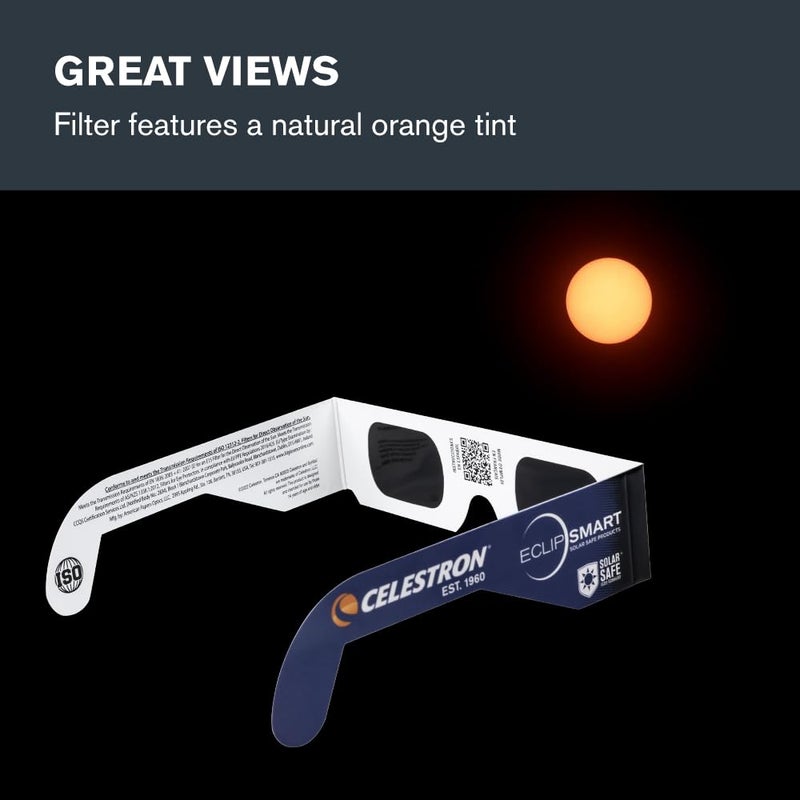 Celestron Celestron EclipSmart Solar Shades Observing Kit includes Four ISO Certified Solar Eclipse Glasses & 2017 Total Solar Eclipse Guidebook - Image 5