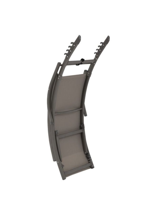 Hesperide Samba Epoxy-Treated Aluminum Sunlounger Hazelnut 99 x 59 x 174.5 cm 186709E - Image 3