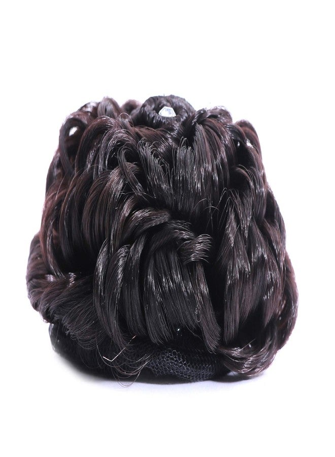 Shivarth Artificial Juda Hair Accessories For Women and Girls with Stone Work Juda For Festive Designer Stone Bridal Wedding Juda Black Color - Image 4