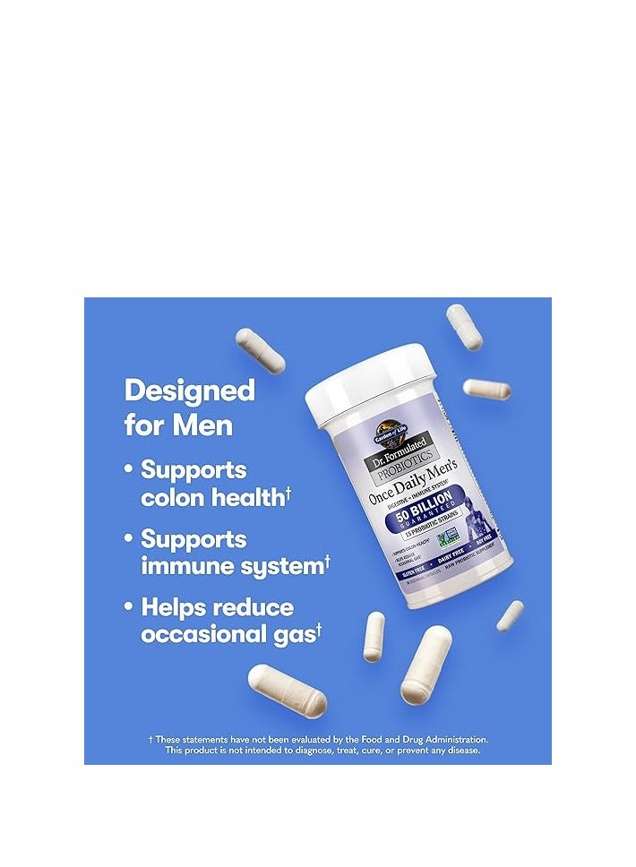 Garden of Life DR. FORMULATED PROBIOTICS ONCE DAILY MEN'S 50 BILLION 30 VEGETARIAN CAPSULES  - Image 2
