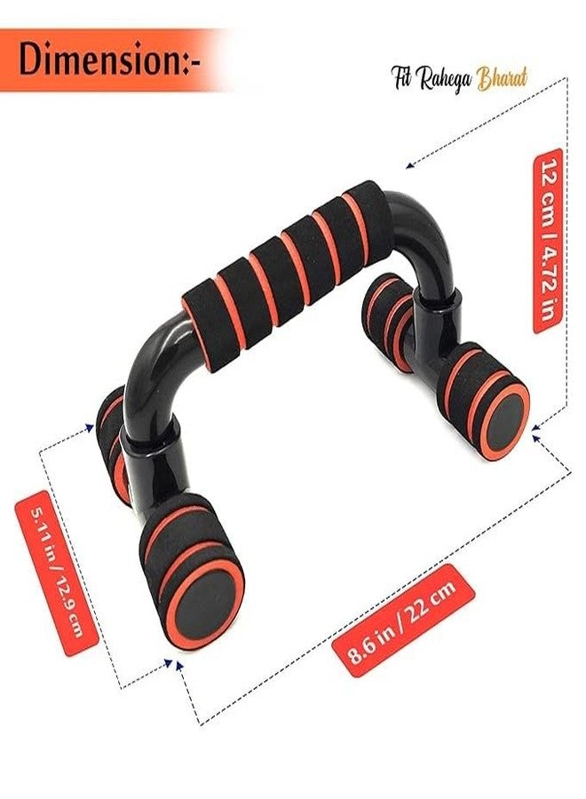 RPC99 Non-Slip Handles Push-Up Bars Stand | Push Up Handles with Cushioned Foam Grip and Non-Slip Sturdy Structure - Multicolor - Image 2