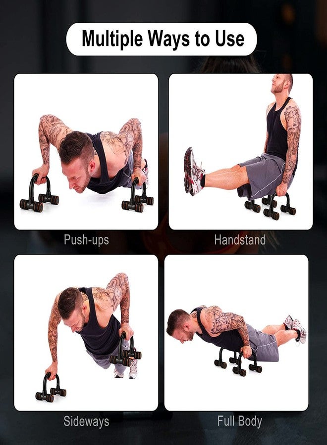 RPC99 Non-Slip Handles Push-Up Bars Stand | Push Up Handles with Cushioned Foam Grip and Non-Slip Sturdy Structure - Multicolor - Image 4