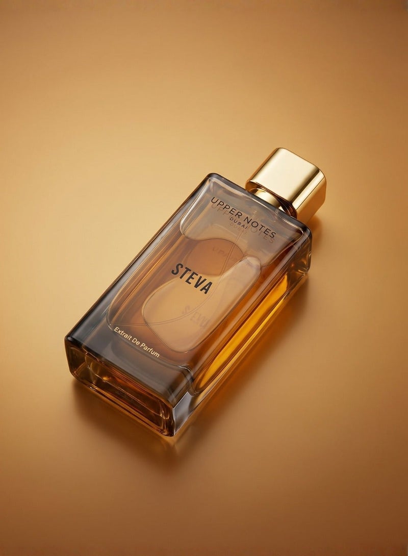 UpperNotes Steva Extrait De Parfum Unisex 80ml | Frankincense Cardamom Saffron Rose Oud Ambergris | Deep Rich Long Lasting Oriental Fragrance UAE - Image 3