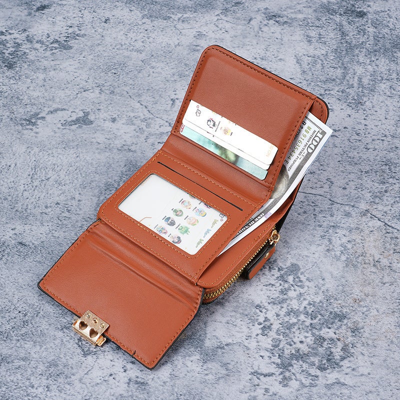 Multifunctional Solid Color PU Leather Wallet, RFID Blocking Design Portable Daily Storage Purse for Cards Cash Coin Business Use - Image 3